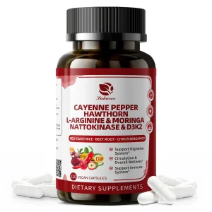 18 in 1 Cayenne Pepper Capsules Support Digestive, Immune Health System, Circulation & Overall Wellness