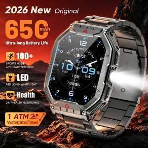 Smart Watch Bluetooth, Sports Mode, GPS, Heart Rate, Blood Pressure, Oxygen Monitor, Waterproof