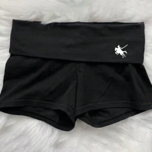 Girls Home, Fitness Sports, Yoga, Fold-Over Waist Leggings Shorts