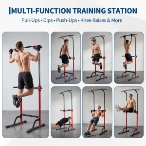 Heavy Duty Pull Up Dip Station for Home Gym