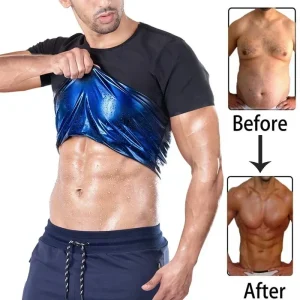 Men Sauna T-shirt Waist Trainer