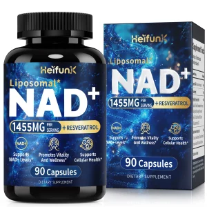 NAD+ Boost-with Resveratrol, Enhances Cellular Vitality, Promotes Cell Repair, Anti-Aging, Boosts Energy and Focus