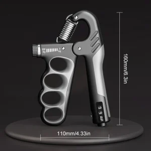 Hand Grip Strengthener Adjustable Resistance Wrist Expander Anti Slip with Counter