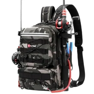 Fishing Backpack With Rod Holder